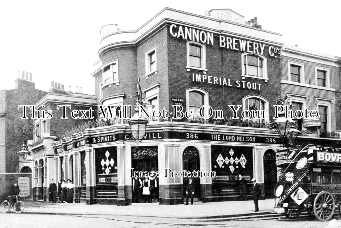 LO 1685 - The Lord Nelson Pub, Old Kent Road, London c1906
