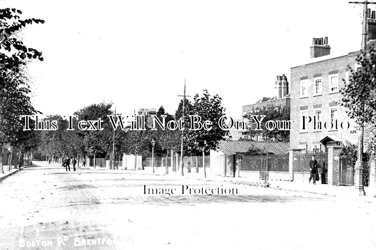 LO 1706 - Boston Road, Brentford, Hounslow, London c1905
