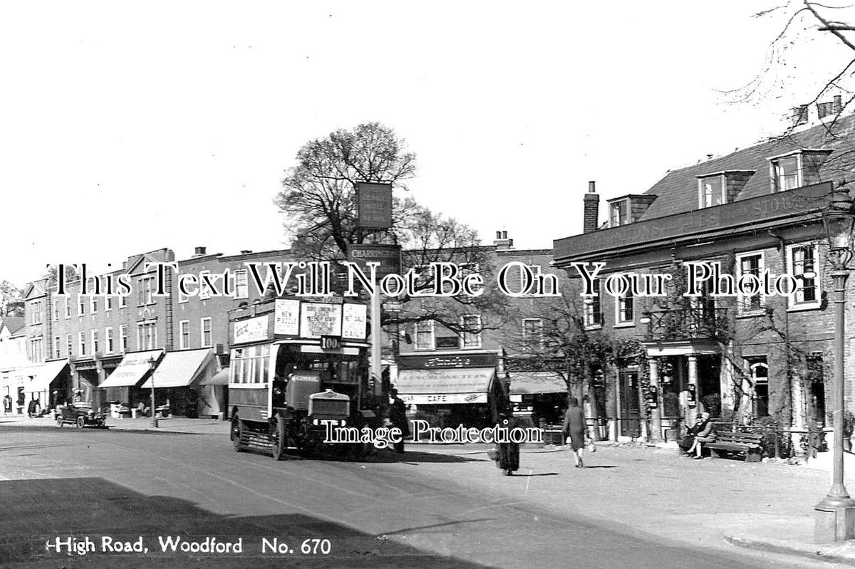 LO 1728 - High Road, Woodford, Redbridge, London c1932