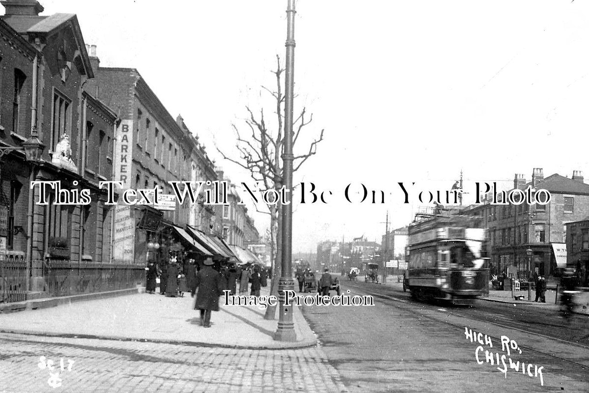 LO 1799 - High Road, Chiswick, Hounslow, London c1915