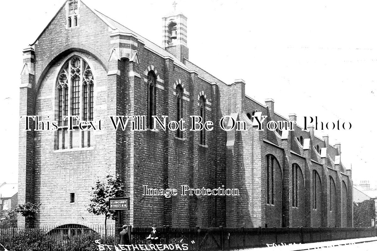 LO 1840 - St Ethelreadas, Fulham Palace Road, London c1905