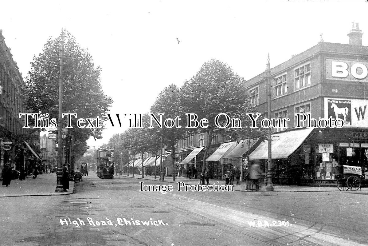 LO 1848 - Chiswick High Road, Hounslow, London c1910