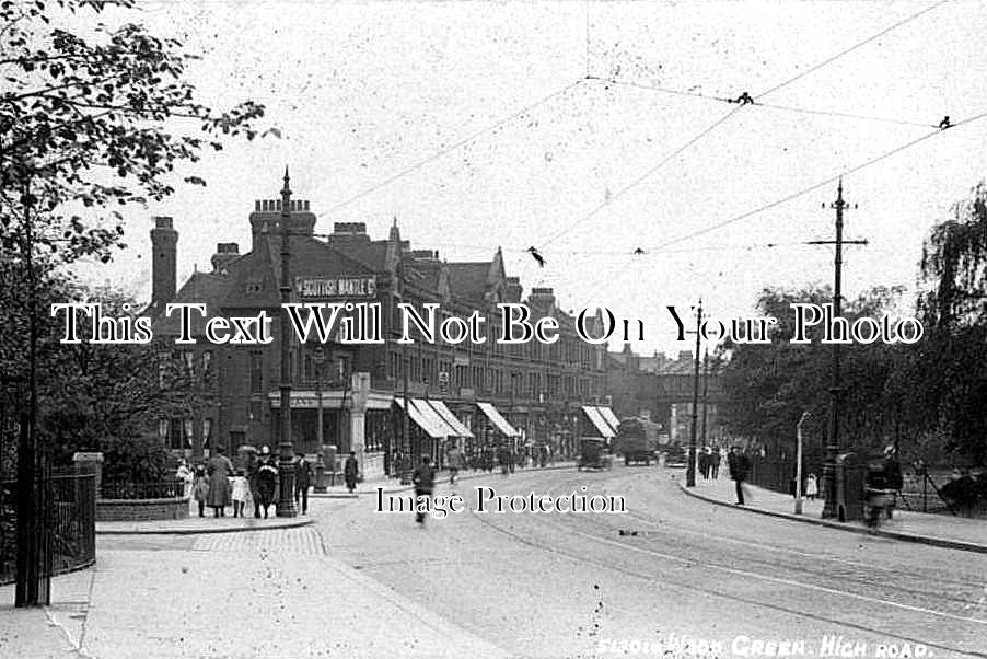 LO 186 - Wood Green High Road, London c1924