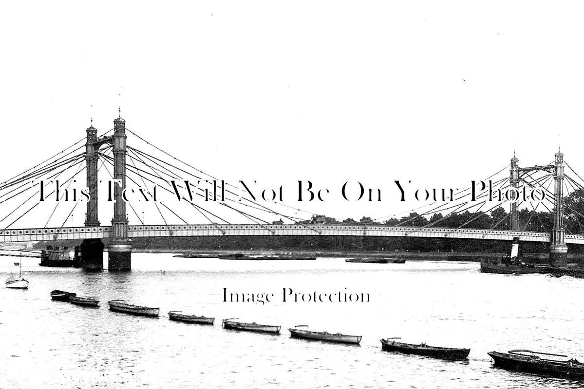 LO 1965 - Albert Bridge, Battersea, London c1906