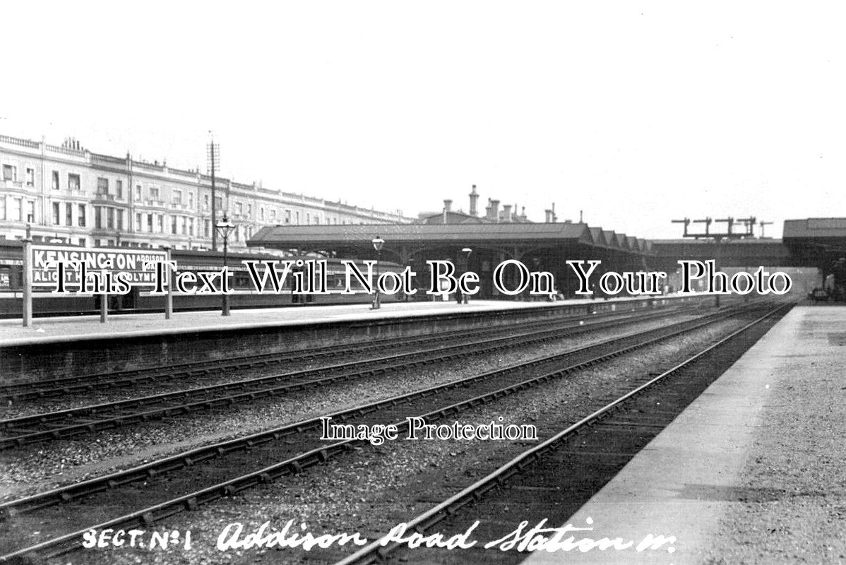 LO 2185 - Addison Road Railway Station, Kensington, London