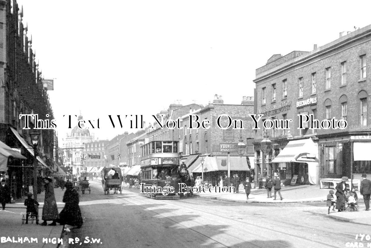 LO 2227 - Balham High Road, Wandsworth, London c1914