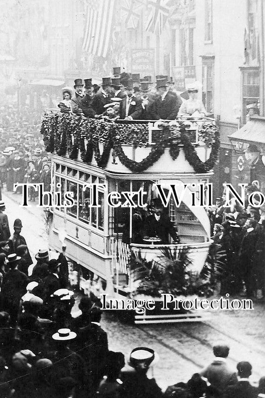 LO 2267 - The King Unveiling First Tram At Lambeth, London