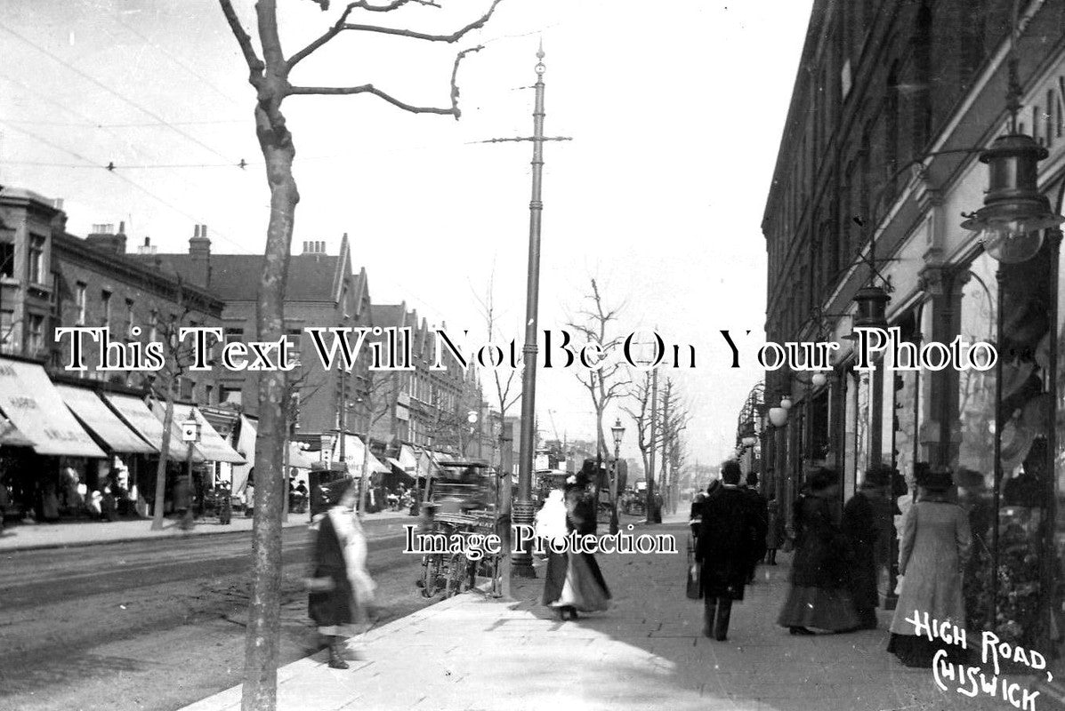 LO 2378 - High Road, Chiswick, Hounslow, London c1913