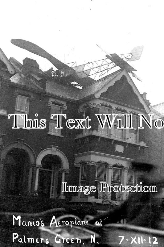 LO 2471 - Manios Plane Crash, Palmers Green, London 1912