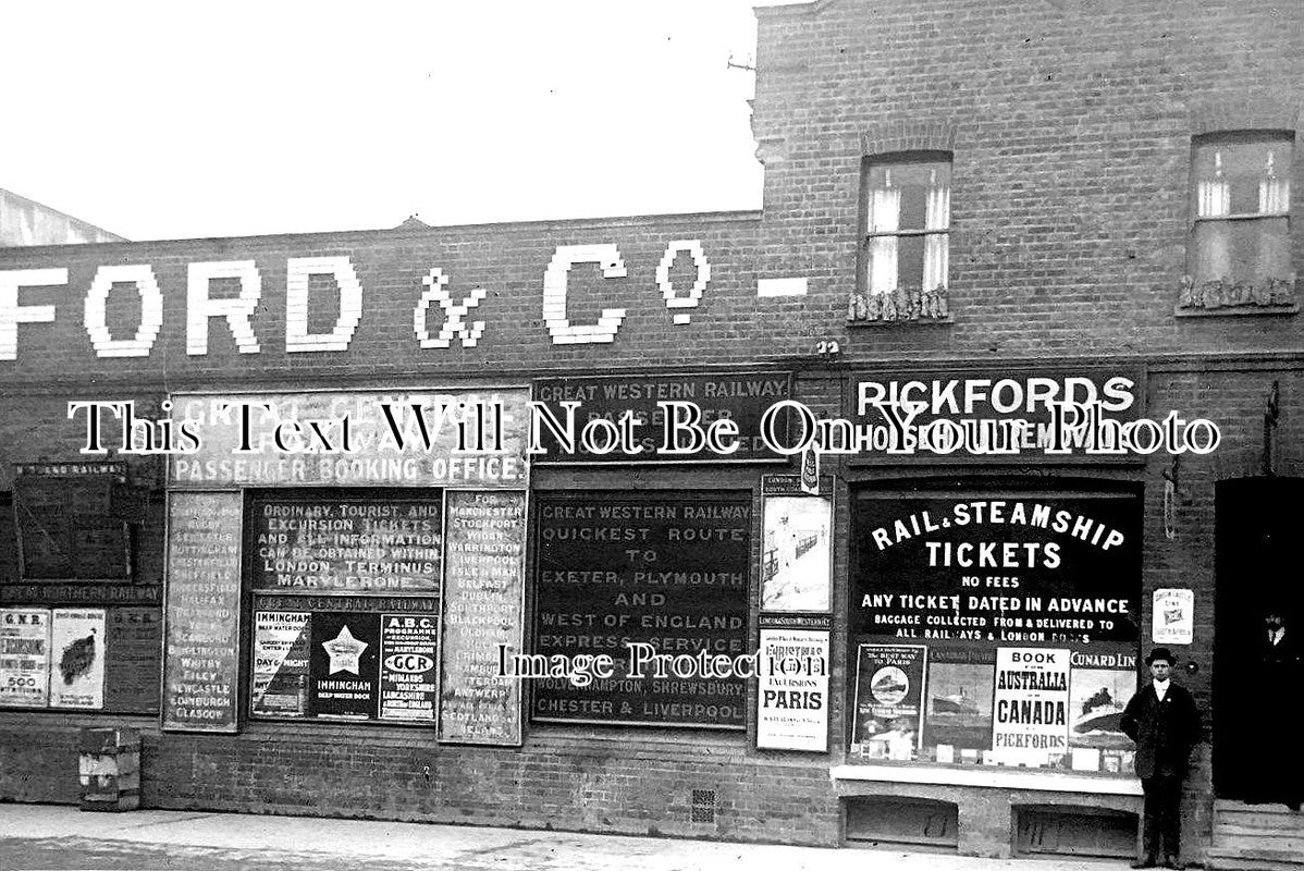 LO 2483 - Marylebone Booking Office & Pickfords Ticketing Office, London