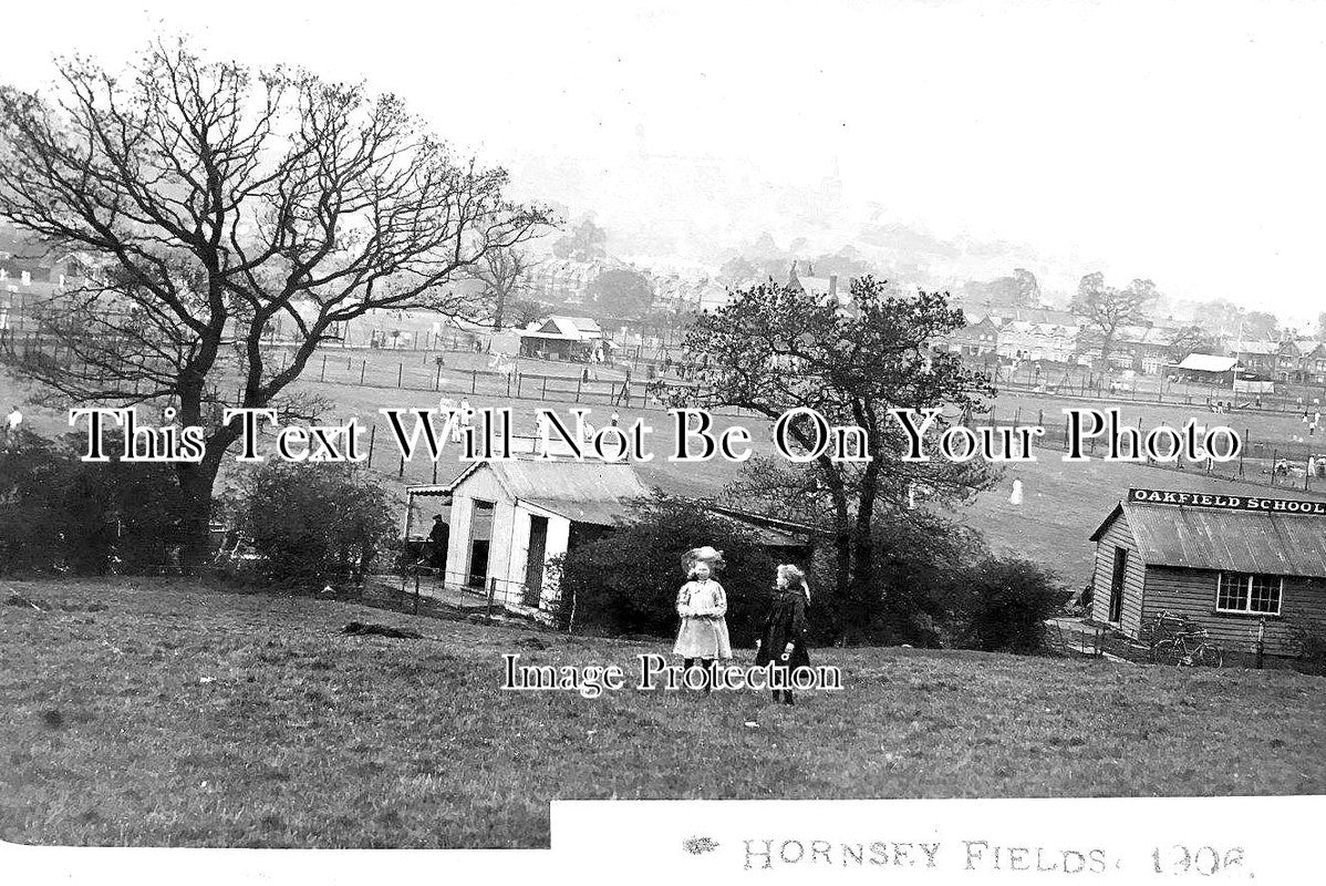 LO 2507 - Hornsey Fields, London c1908