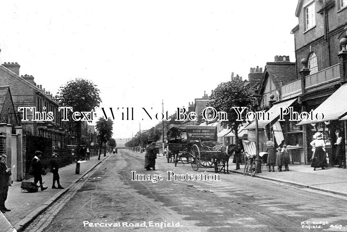 LO 2537 - Percival Road, Enfield, London c1913