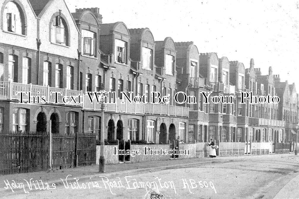LO 2635 - Holm Villas, Victoria Road, Edmonton, London c1908