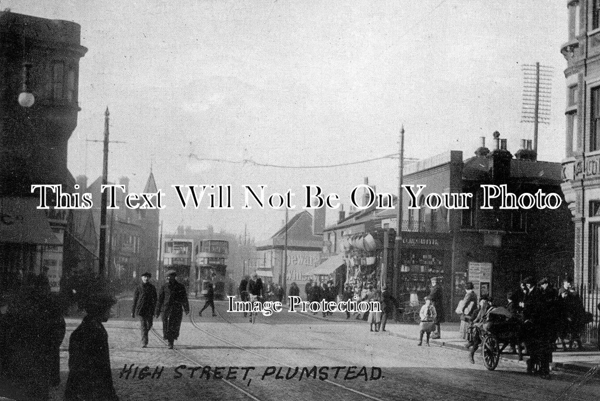 LO 266 Tram On High Street, Plumstead, London c1905 JB Archive