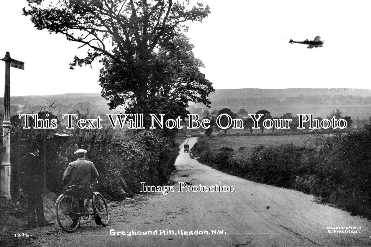 LO 2749 - Greyhound Hill, Monoplane, Hendon, London c1913