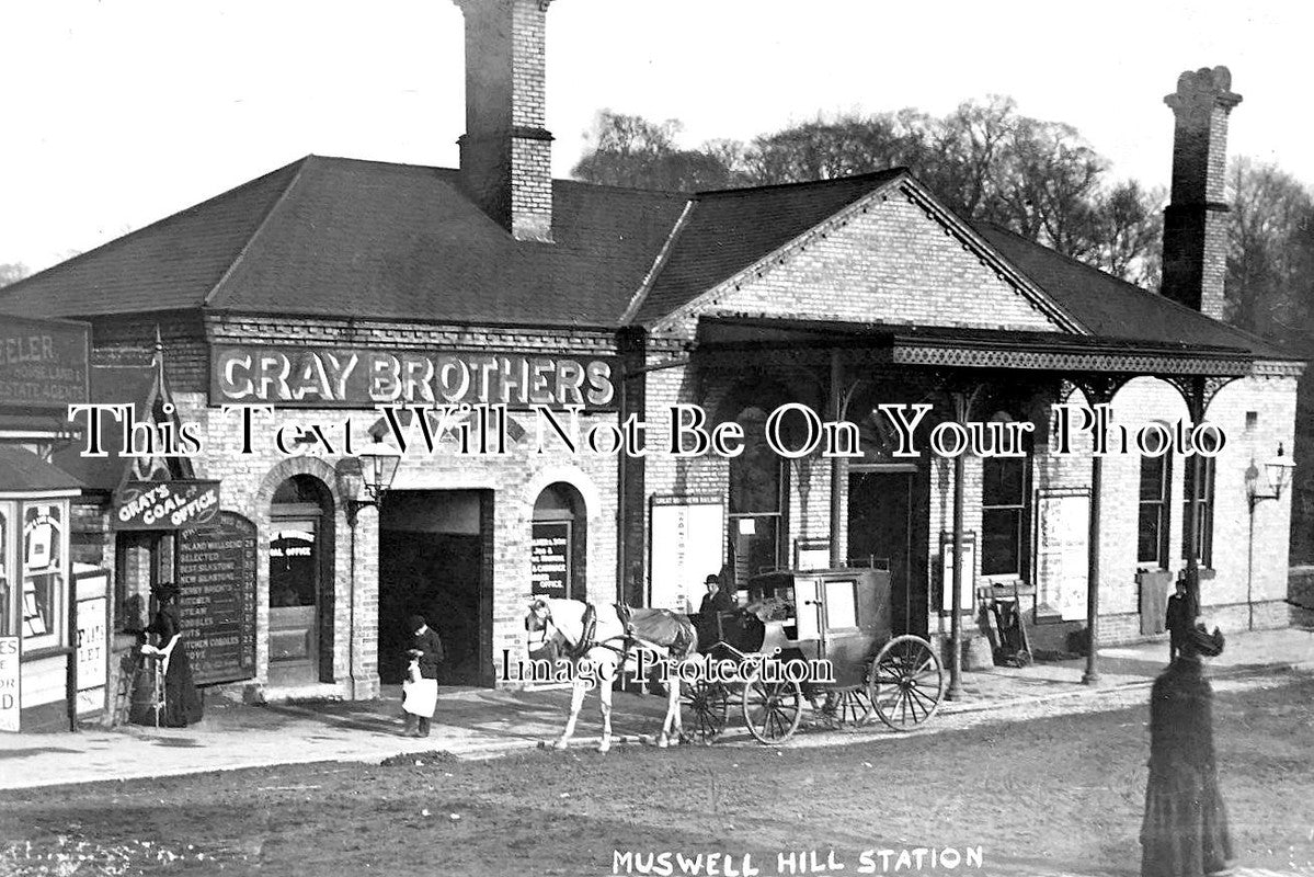 LO 2822 Muswell Hill Railway Station, London JB Archive