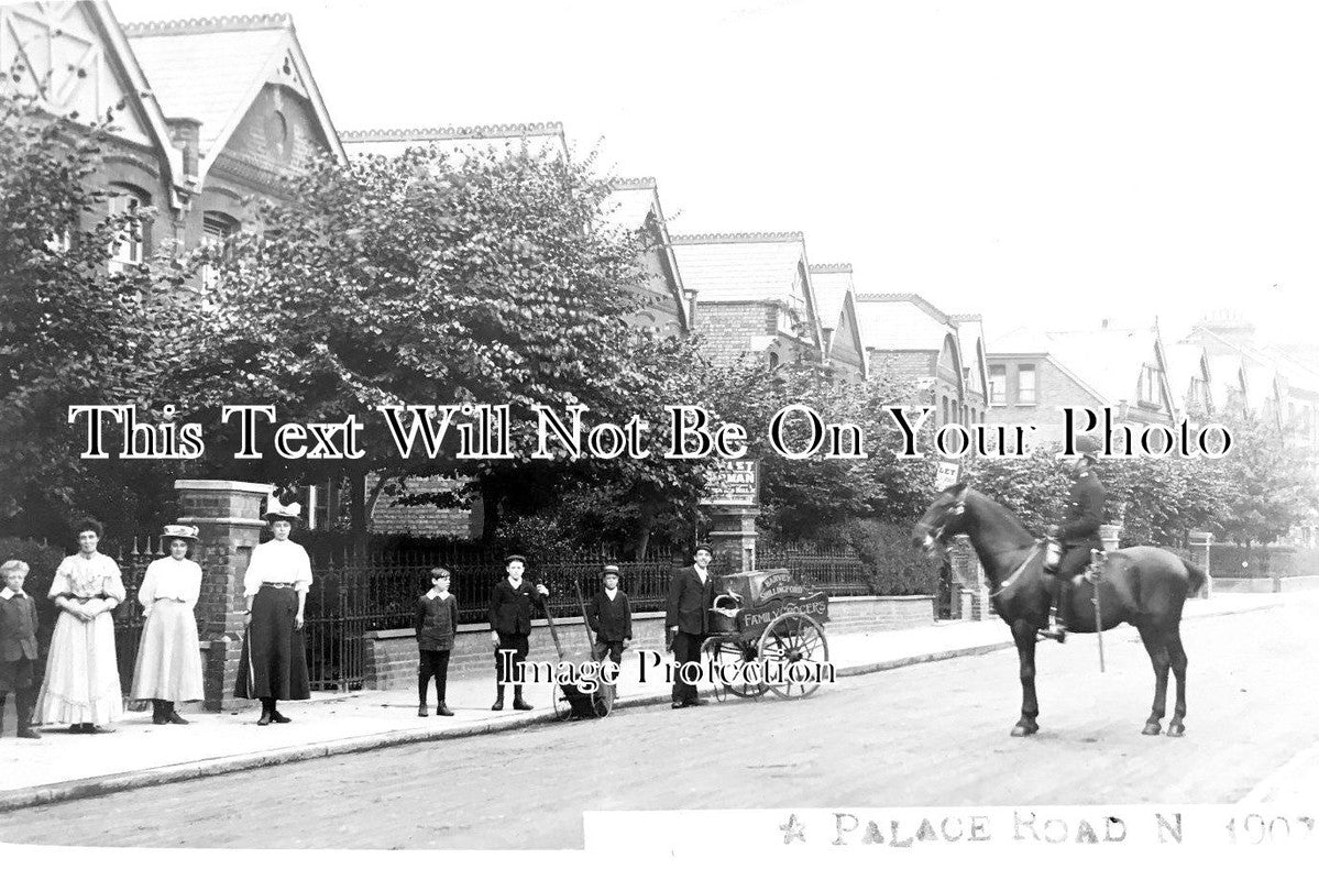 LO 2973 - Palace Road, Crouch End, Hornsey, London c1907