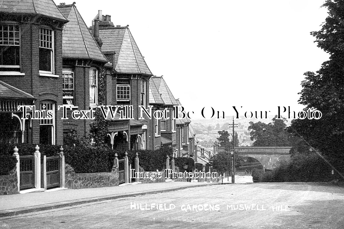 LO 3058 - Hillfield Gardens, Muswell Hill, London c1910