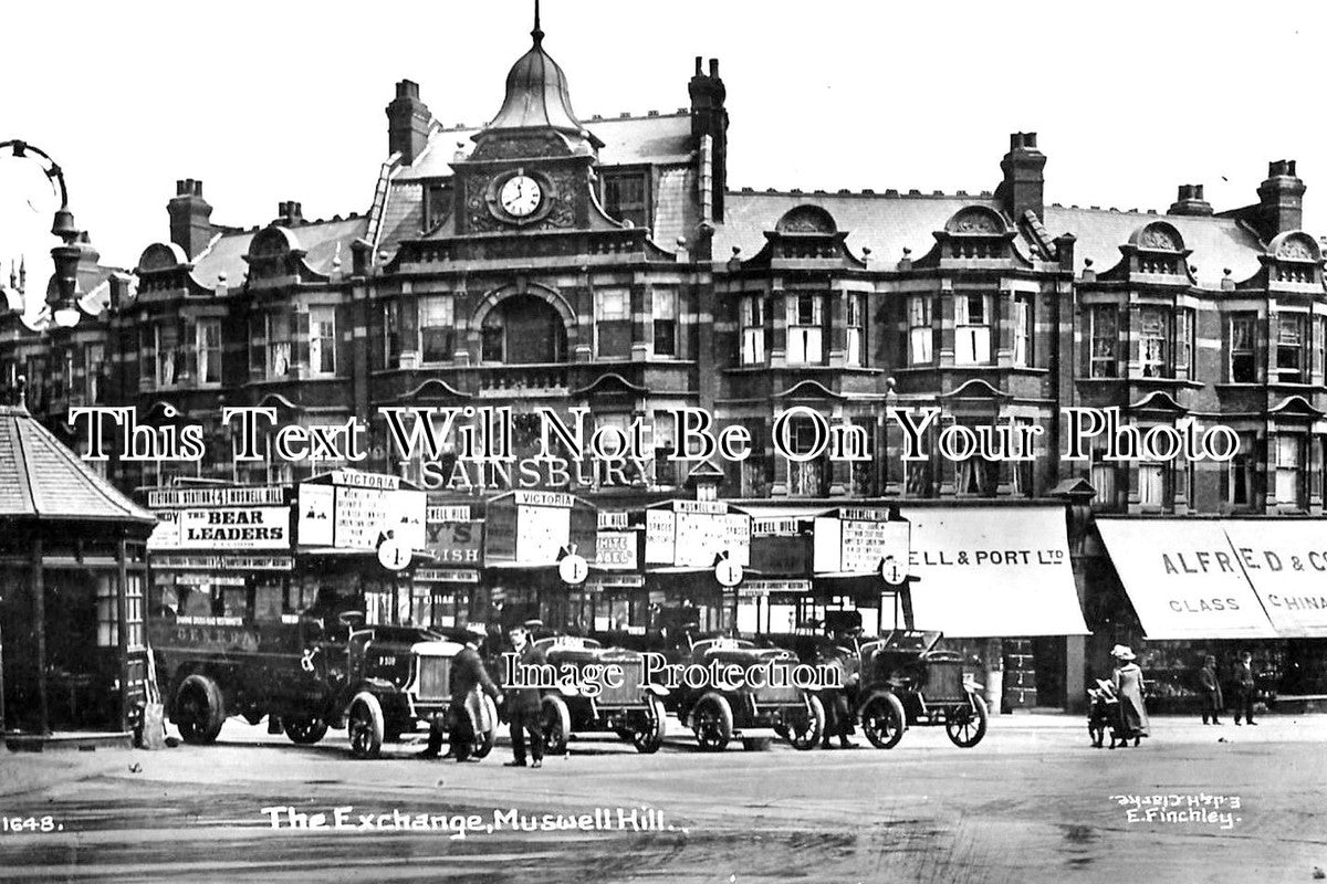 LO 3155 - The Exchange, Muswell Hill, London c1914
