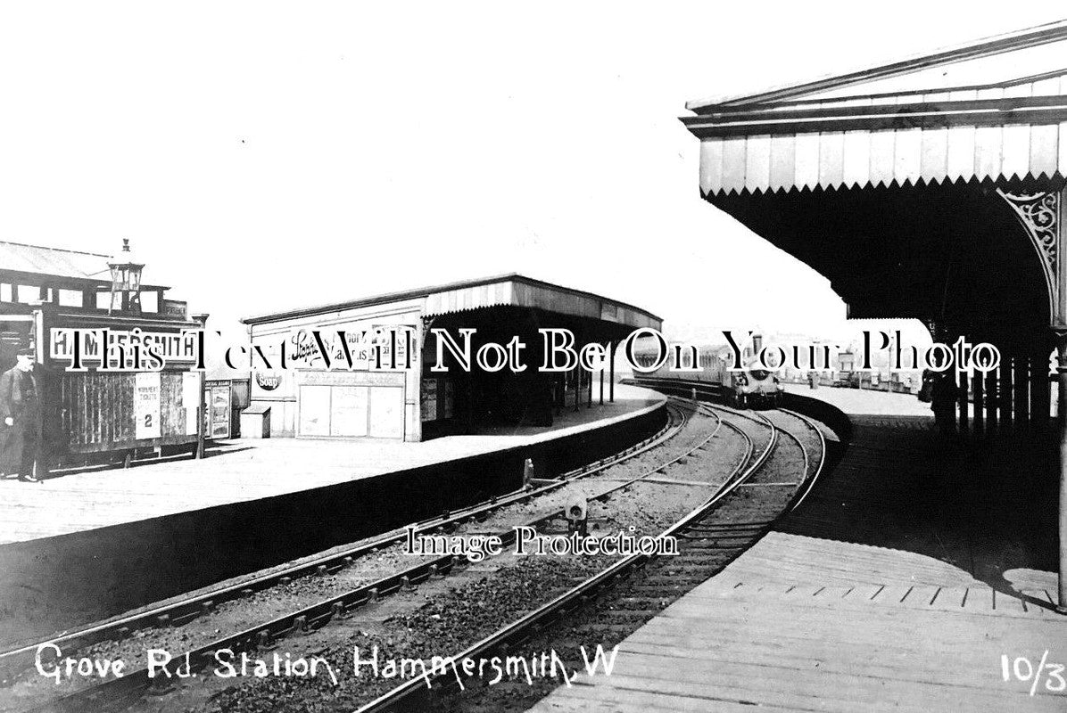 LO 3201 Grove Road Railway Station, Hammersmith, London JB Archive