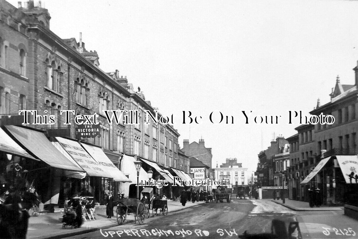 LO 3494 - Upper Richmond Road, Putney, London c1913