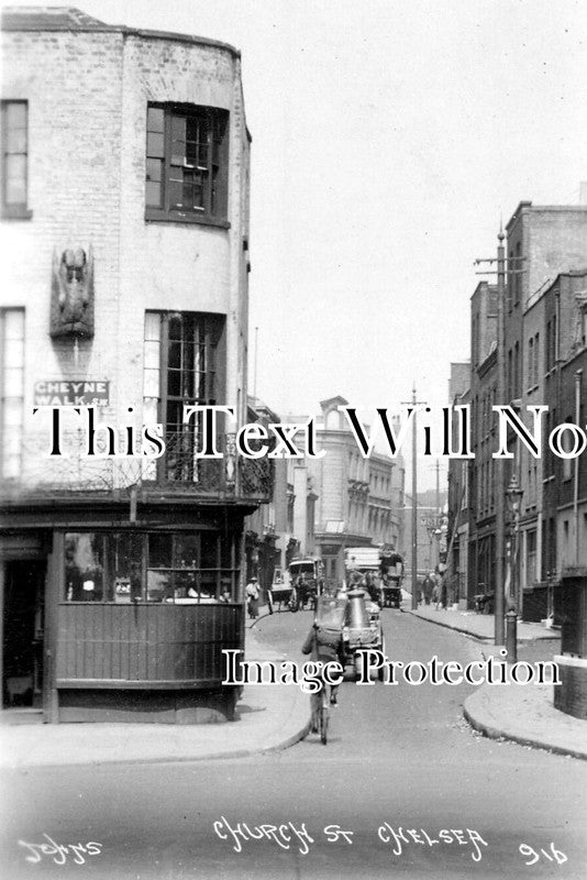 LO 3505 - Church Street, Chelsea, London c1910