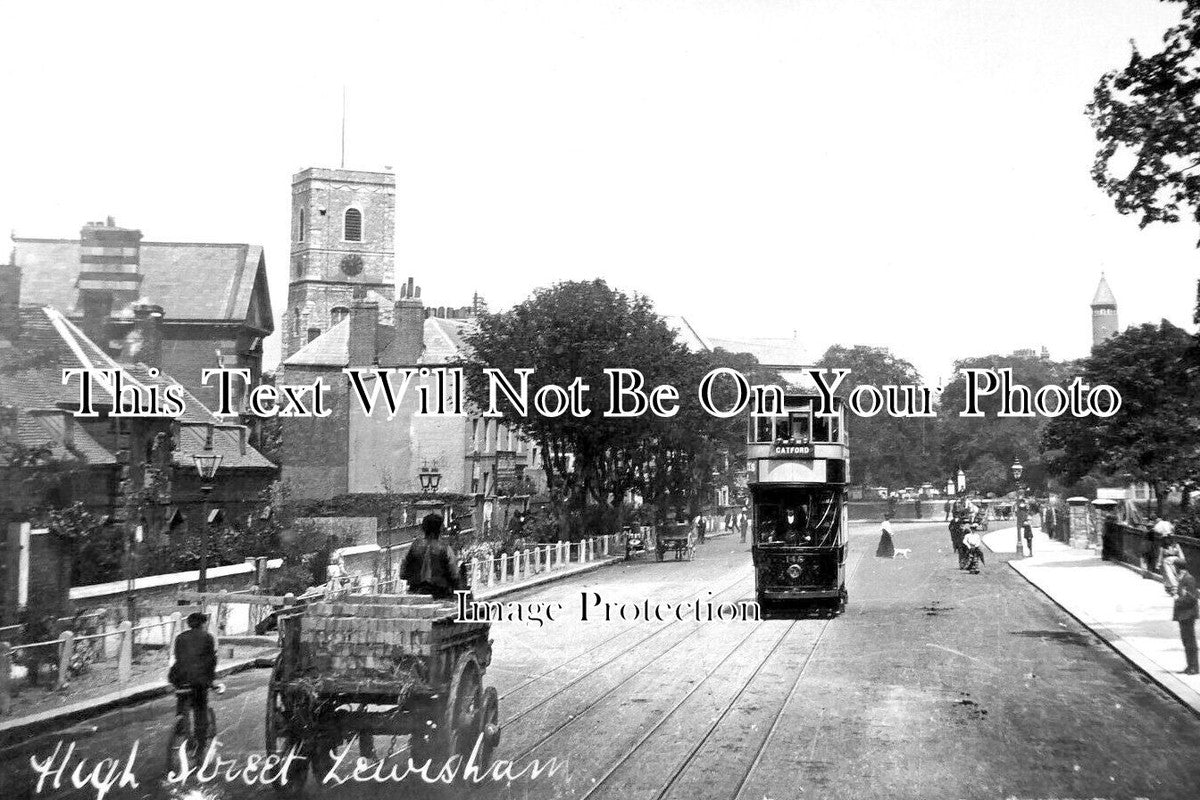 LO 3611 - High Street, Lewisham, London c1915