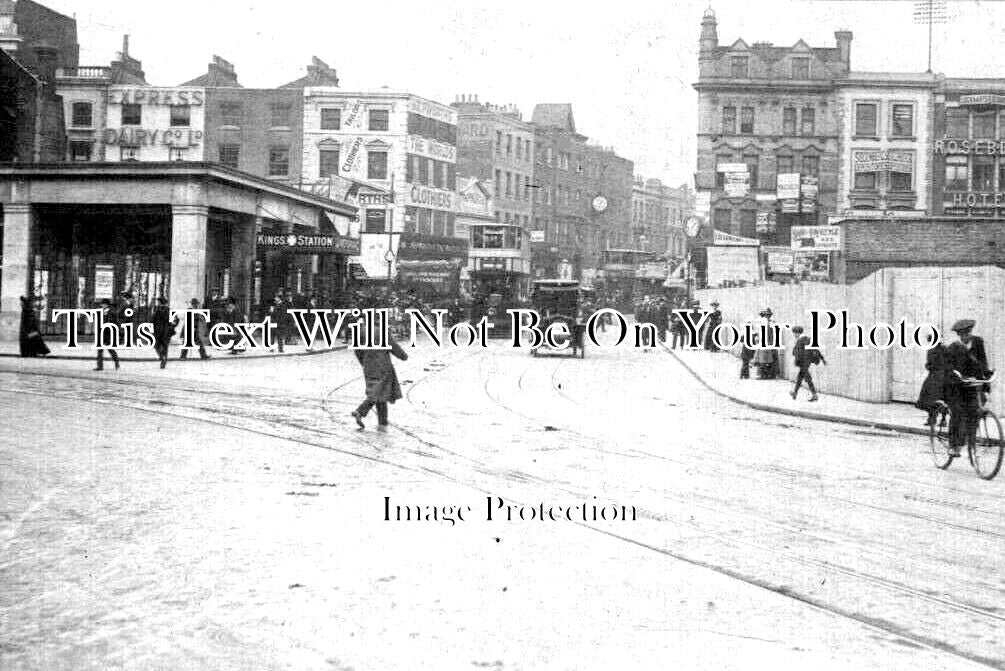 LO 3637 - Kings Cross Railway Station, Rosebury Hotel, London c1905