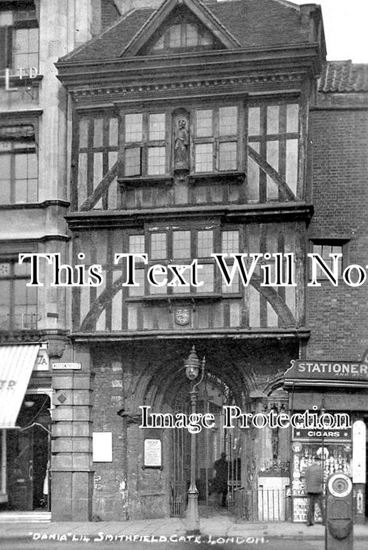 LO 3657 - St Bartholomews Gatehouse, Smithfield Market, London