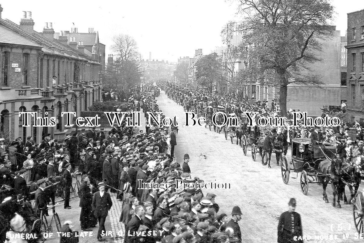 LO 3709 - Funeral Of Sir G Livesey, Asylum Road, Peckham, London 1908