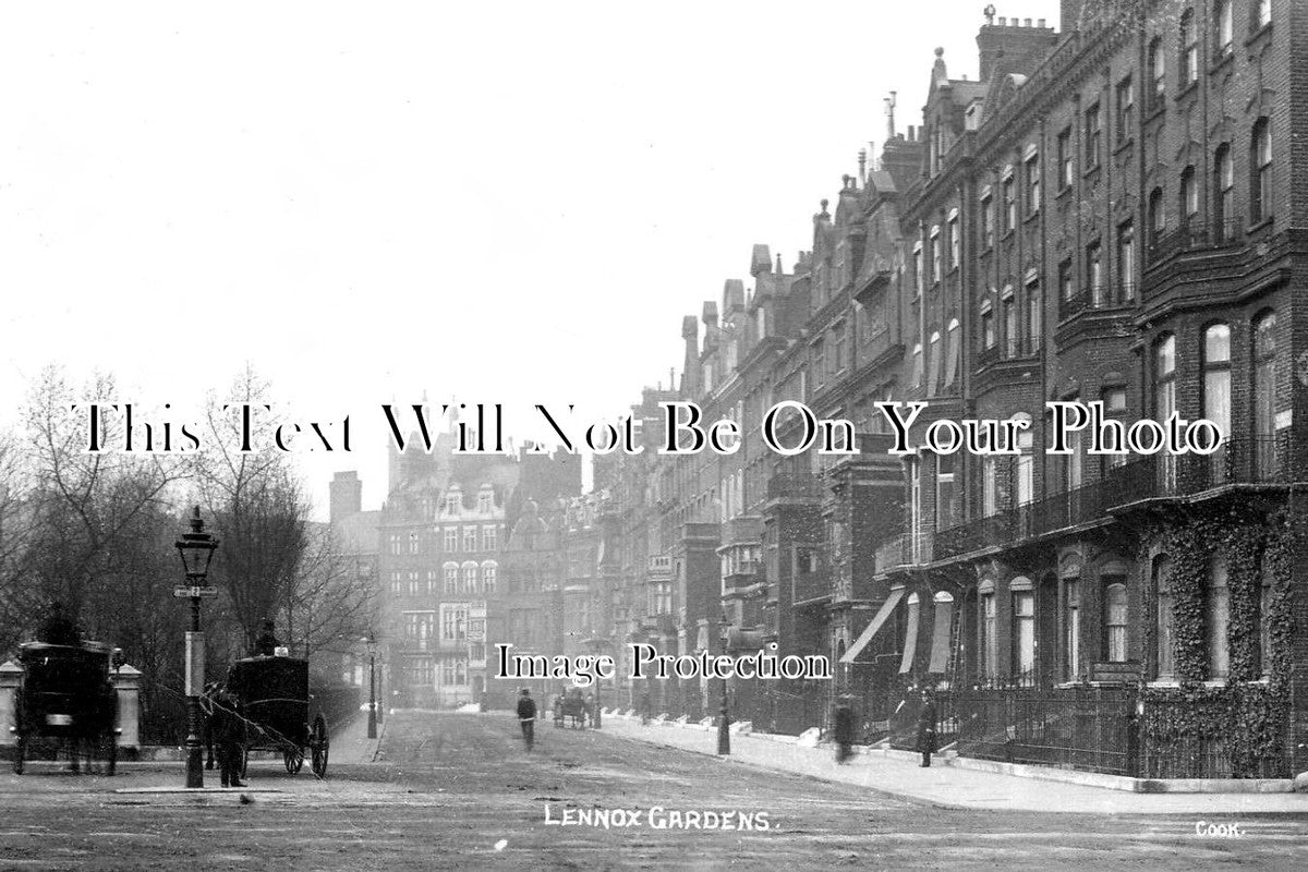LO 3738 - Lennox Gardens, Chelsea, London c1906