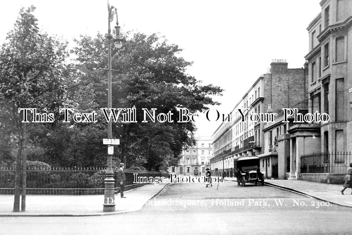 LO 3746 - Norland Square, Holland Park, Notting Hill, London c1923