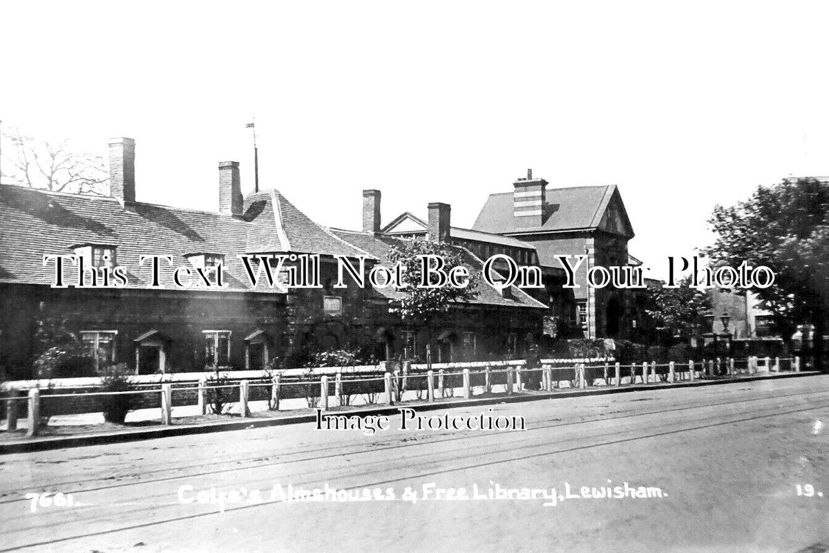LO 3785 - Colfes Almshouses & Free Library, Lewisham, London