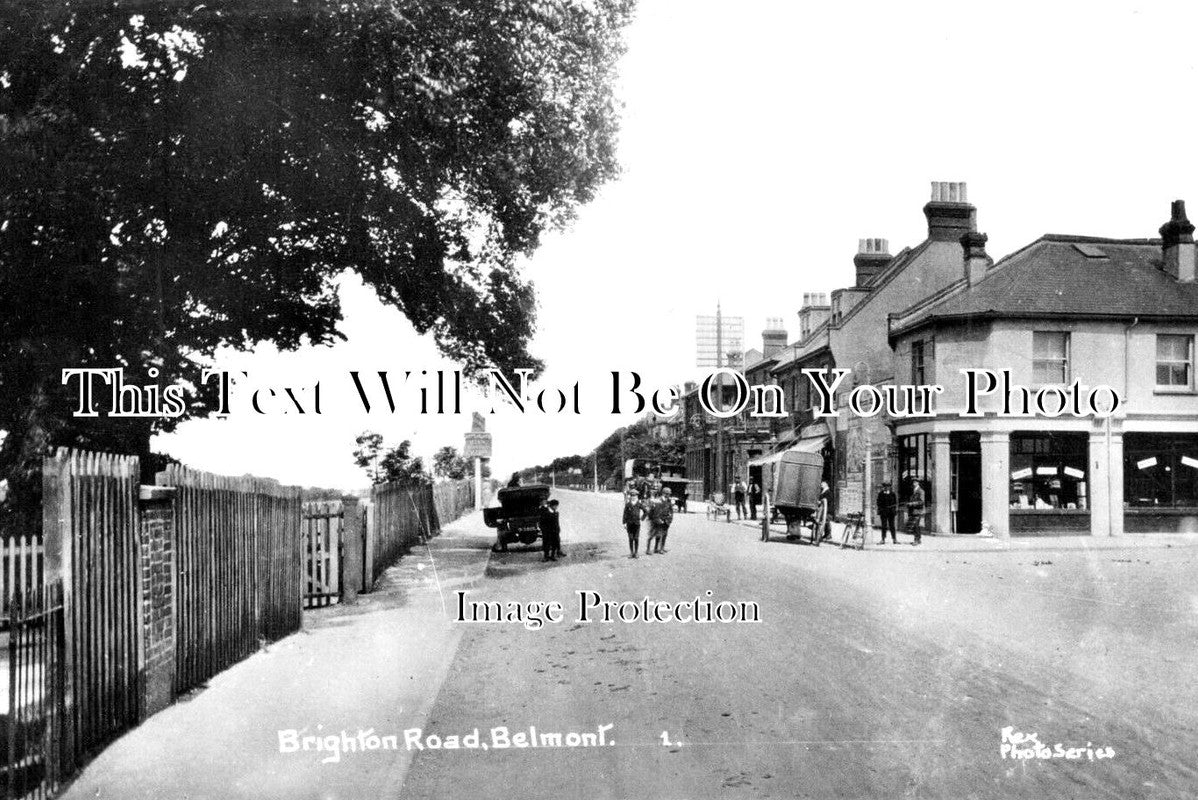 LO 3806 - Brighton Road, Belmont, Sutton, London c1910