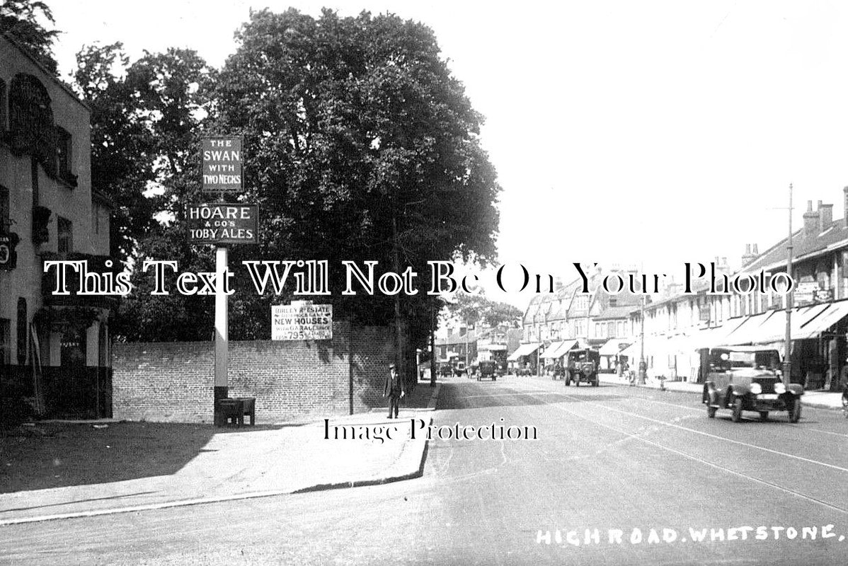LO 4001 - The Swan Inn, High Road, Whetstone, London c1925