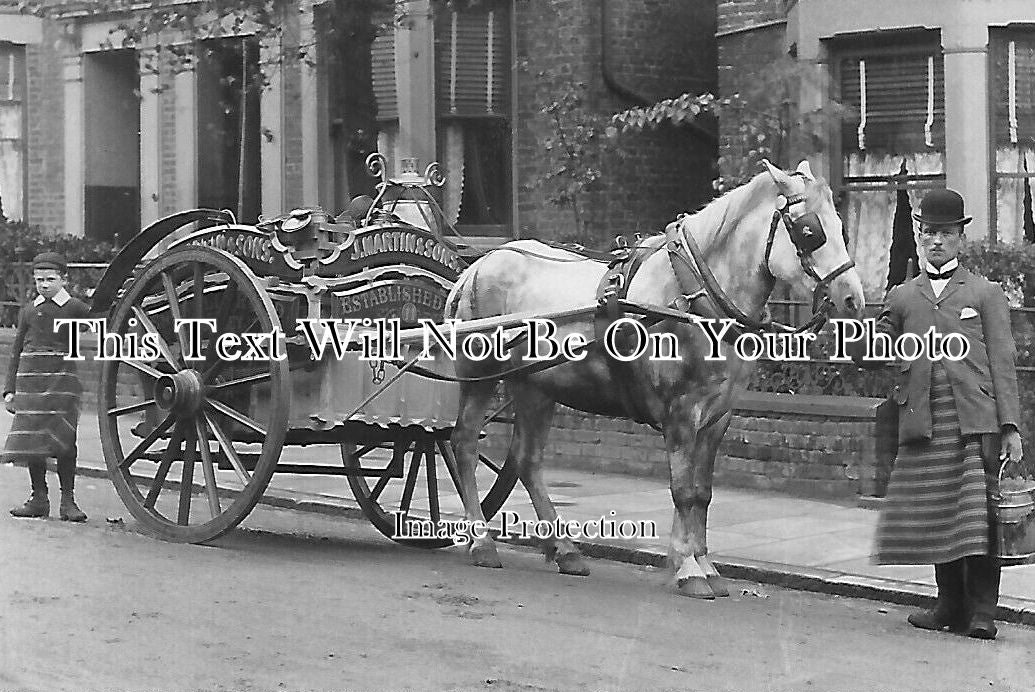 LO 4081 - J Martin Sons Dairy Milk Cart, Endwell Road, Lewisham, London