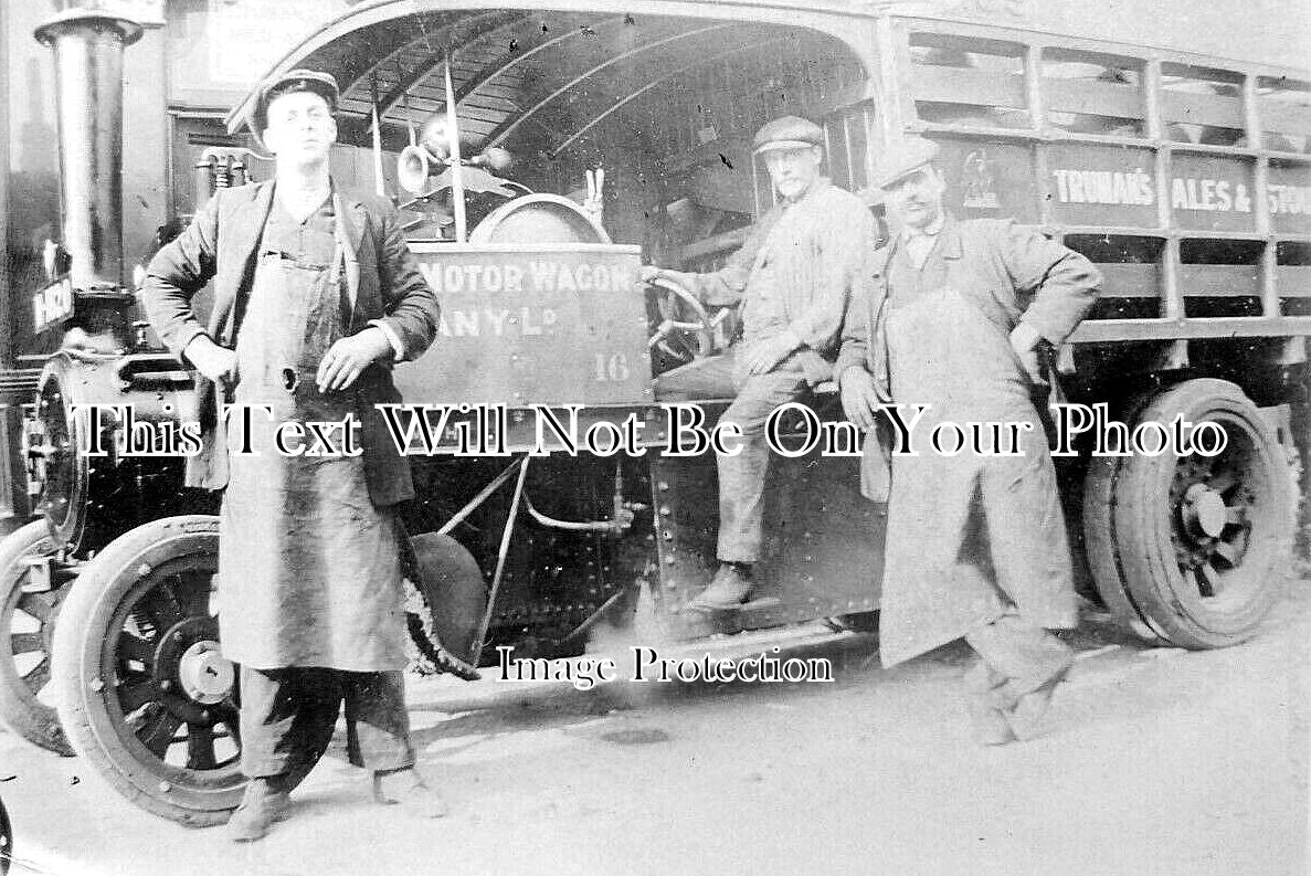 LO 4117 - Trumans Brewery Steam Lorry, Brick Road, London
