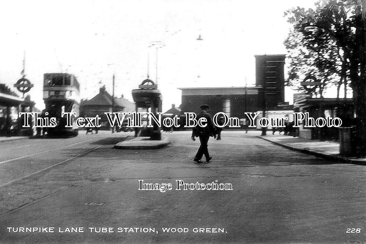 LO 4141 - Turnpike Lane Tube Station, Wood Green, London c1936