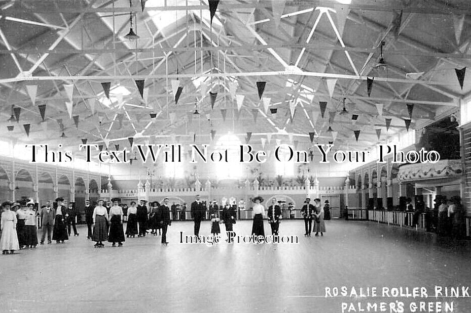 LO 4142 - Rosalie Roller Rink, Palmers Green, London c1910
