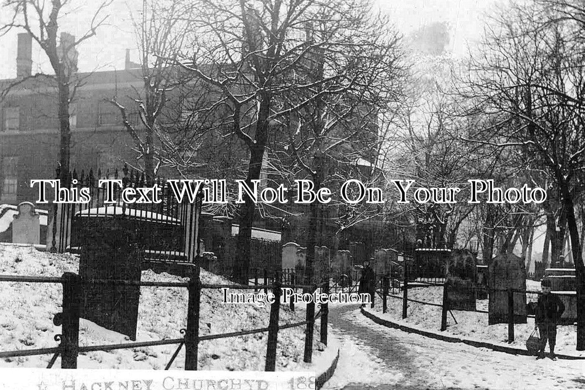 LO 419 - Hackney Churchyard, London 1886