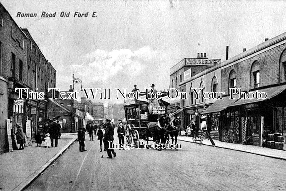 LO 42 - Roman Road, Old Ford, Bethnal Green, London c1907