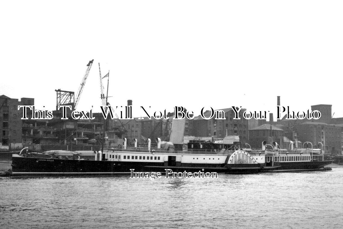 LO 4415 - Laguna Belle Paddle Steamer, River Thames, London c1937