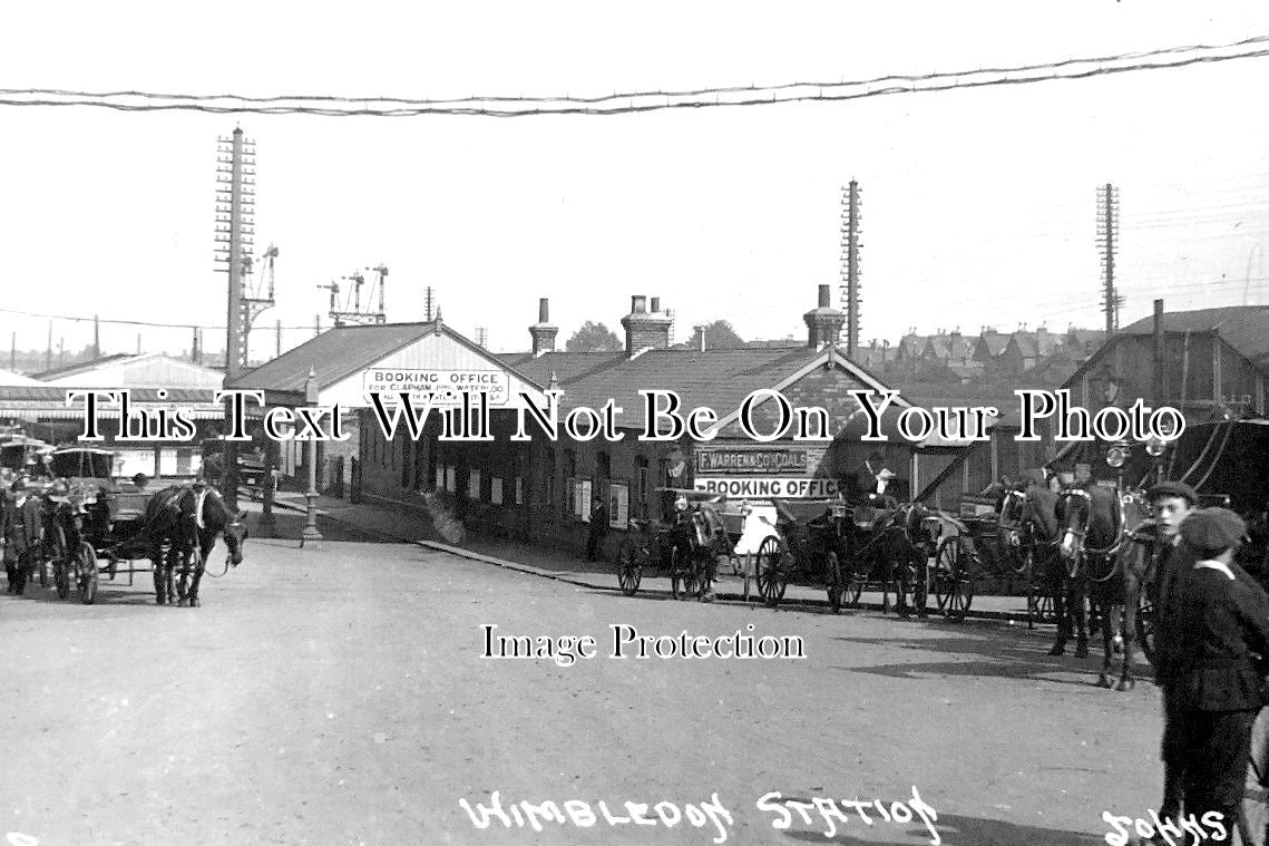 LO 4536 - Wimbledon Railway Station, London c1908