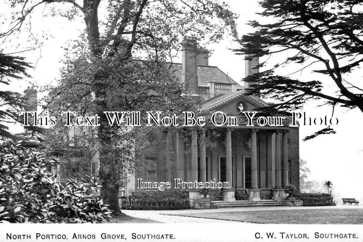 LO 4589 - North Portico, Arnos Grove, Southgate, London c1905