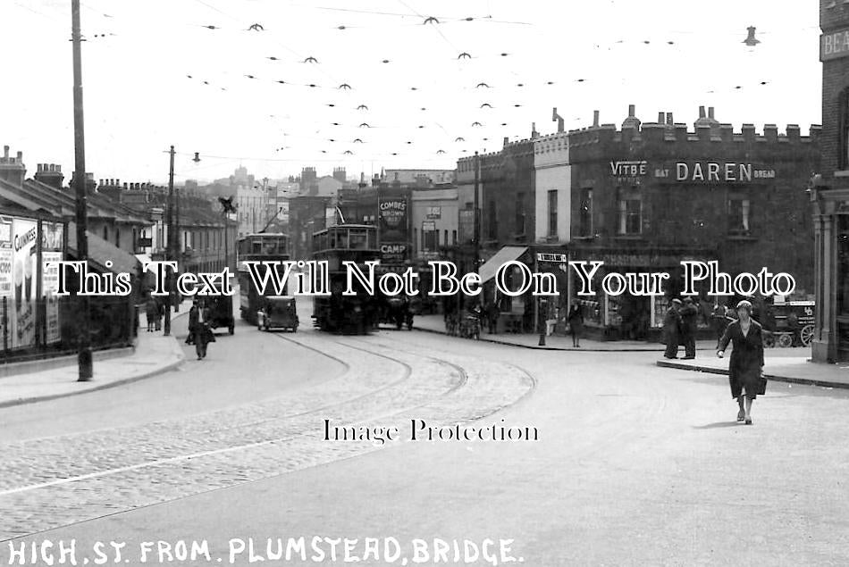 LO 4617 - High Street From Plumstead Bridge, London