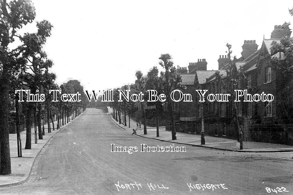 LO 4649 - North Hill, Highgate, London c1921
