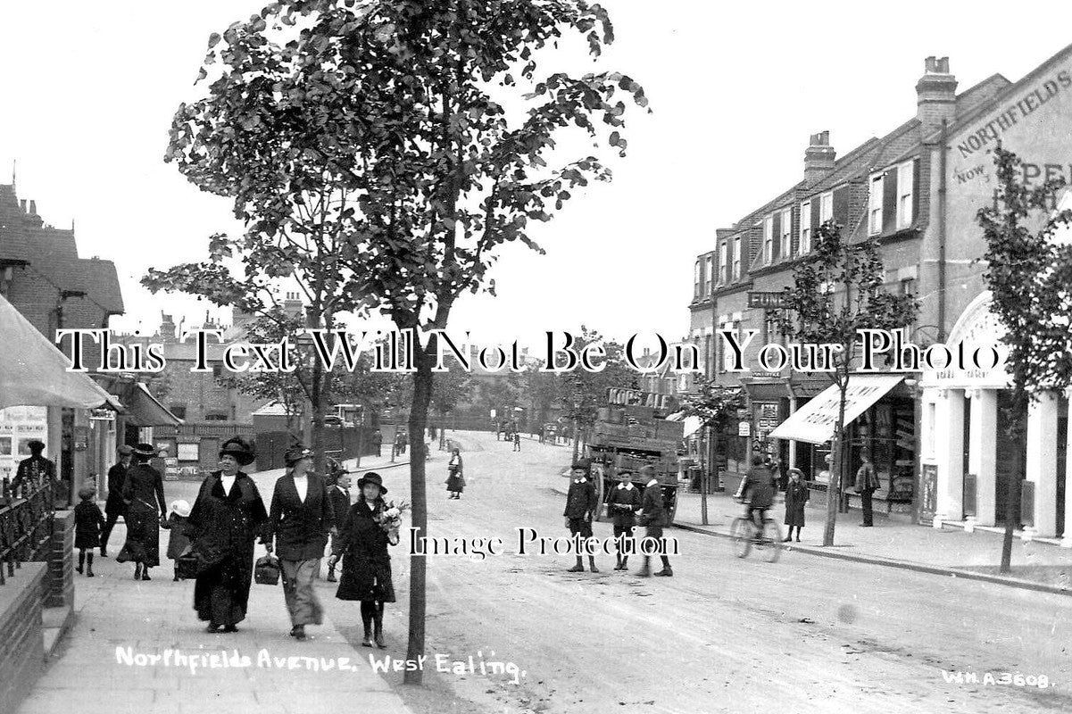 LO 4675 - Northfields Avenue, West Ealing, London c1921