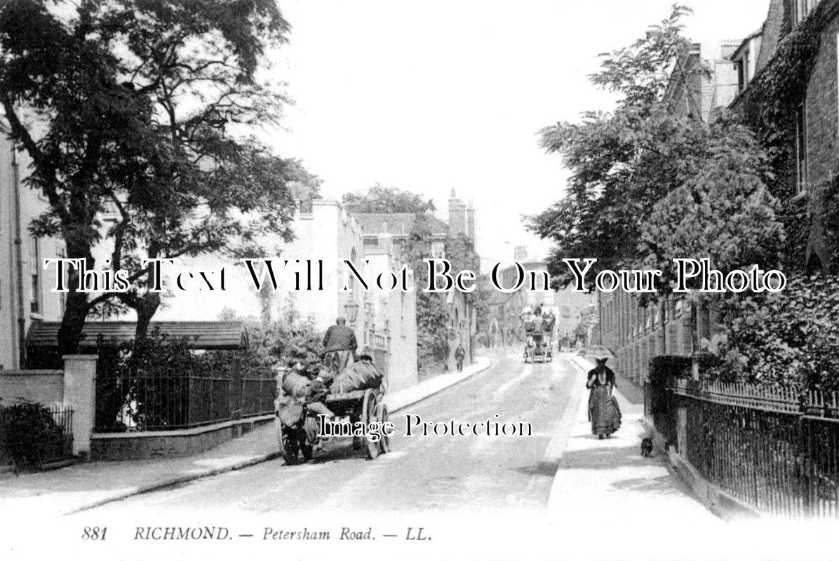 LO 4724 - Petersham Road, Richmond, London c1916