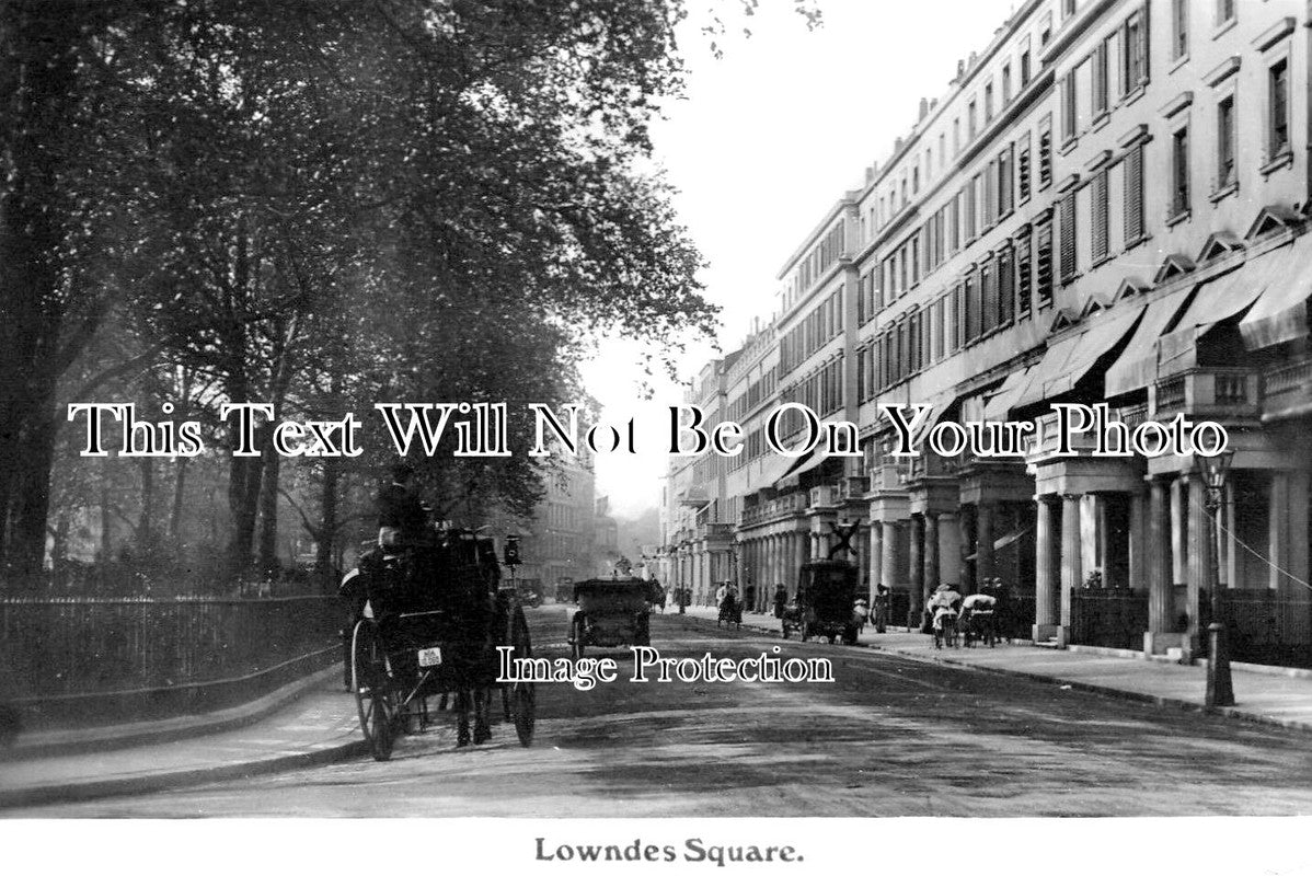 LO 4769 - Lowndes Square, Chelsea, London c1907