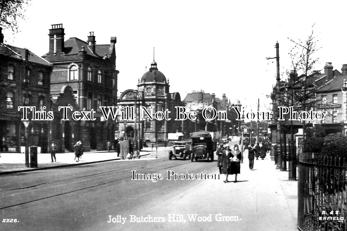 LO 4819 - Jolly Butchers Hill, Wood Green, London c1930